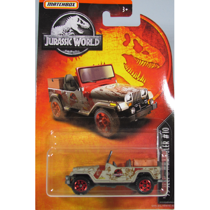 Mattel Matchbox Jurassic World Diecast Cars '93 Jeep Wrangler