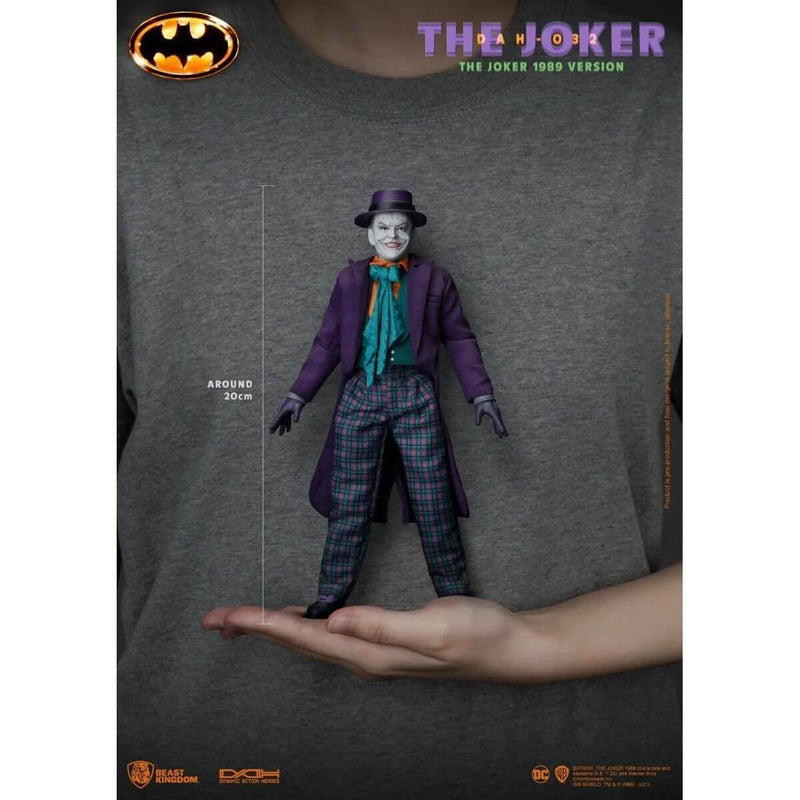 Batman 1989 The Joker (Jack Nicholson) DAH-056 Dynamic 8-Ction 8" Action Figure, showing relative size