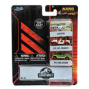 Jada Toys Jurassic World Nano Hollywood Rides Die-Cast Vehicle 3-Pack in packaging