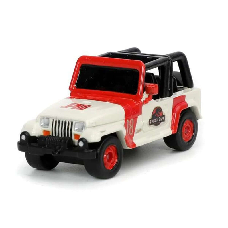 Jada Toys Jurassic World Nano Hollywood Rides Die-Cast Vehicle 3-Pack, Jeep Wrangler