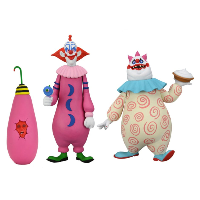 NECA Toony Terrors Killer Klowns From Outer Space Slim & Chubby 2-Pack 6” Scale Action Figures