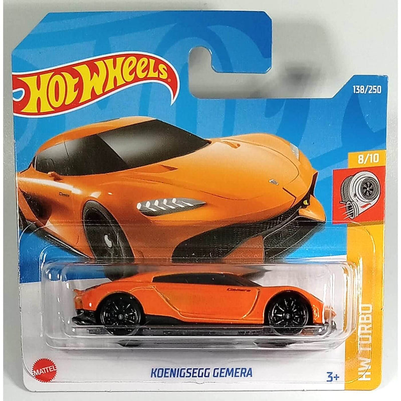 Hot Wheels 2022 Mainline HW Turbo Series Cars (Short Card) Koenigsegg Gemera