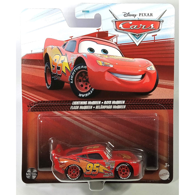 Pixar Cars Character Cars 2023 1:55 Scale Diecast Vehicles (Mix 5), Lightning McQueen FLM26-4B13