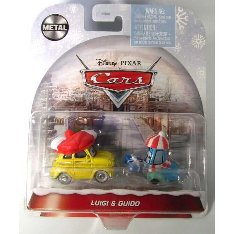 Disney Pixar Cars Wintertime Cruisers Die-Cast Metal Vehicles, Luigi & Guido GYD61