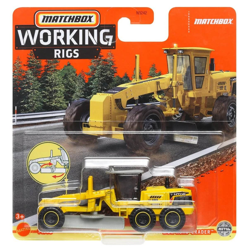 Matchbox Real Working Rigs 2022 Wave 3, MBX Road Grader