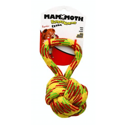 Mammoth Pet Products Flossy Chews Extra Monkey Fist Ball With Handle