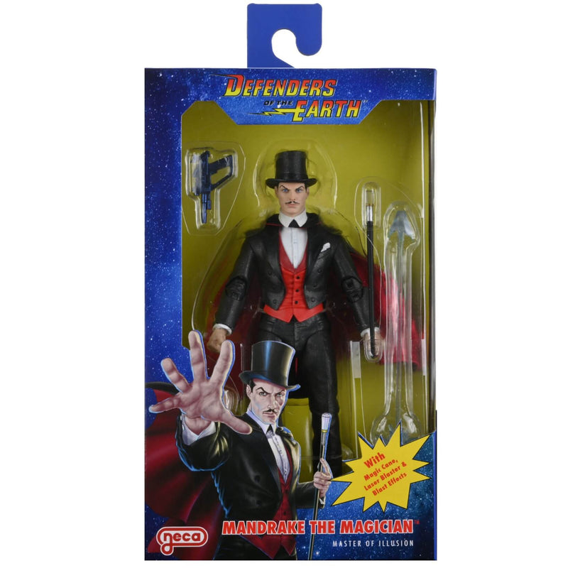 NECA King Features Defenders of the Earth 7 Inch Scale Action Figures Series 2, Mandrake the Magician package front
