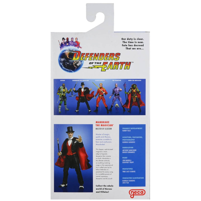 NECA King Features Defenders of the Earth 7 Inch Scale Action Figures Series 2, package back