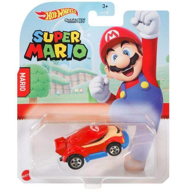 Hot Wheels Super Mario Nintendo Character Cars 2021 Mario