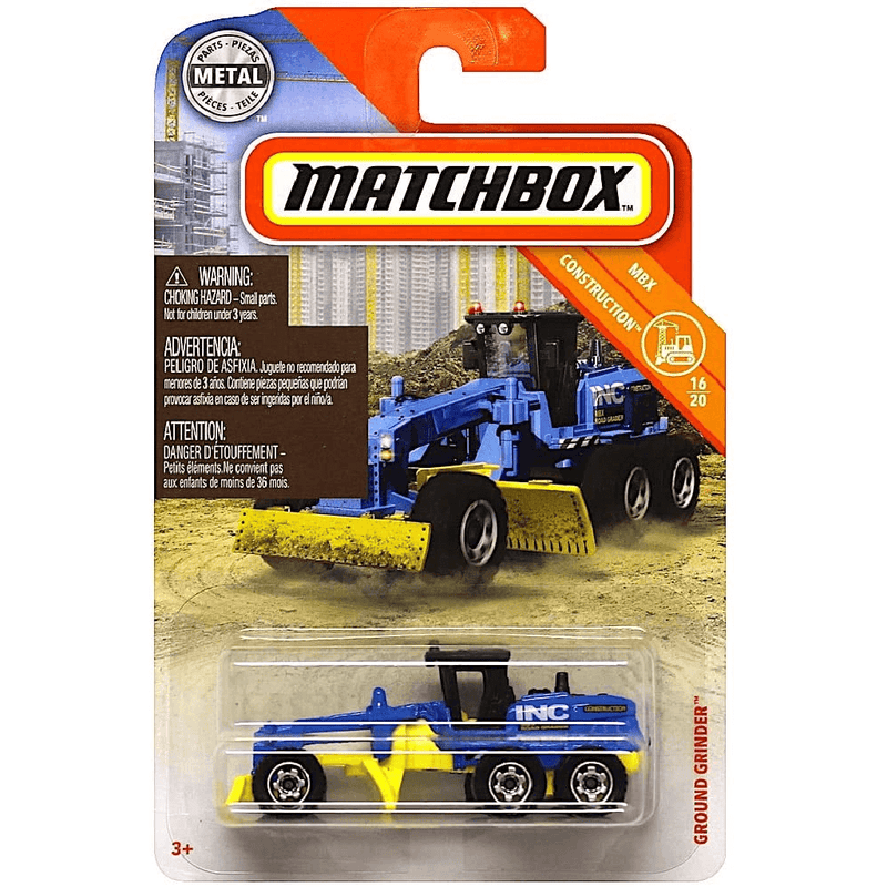 Mattel Matchbox Collection Cars Ground Grinder Construction Vehicle 16/20