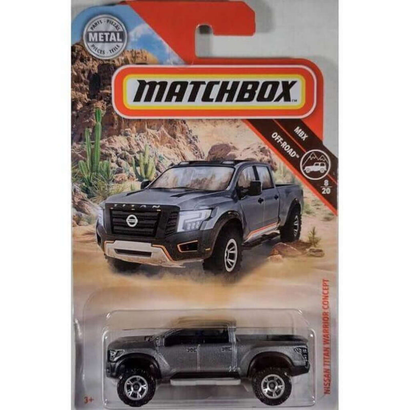 Mattel Matchbox Collection Cars MBX Nissan Titan Warrior Concept Off-Road Vehicle 8/20