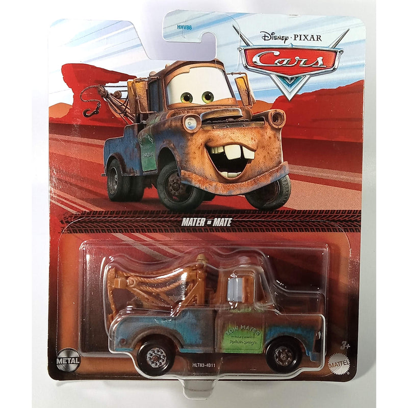 Pixar Cars Character Cars 2023 1:55 Scale Diecast Vehicles (Mix 5), Mater HLT83-4B11