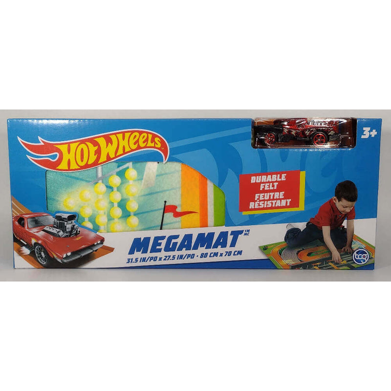 Hot Wheels Megamat with Vehicle Included, Red Car