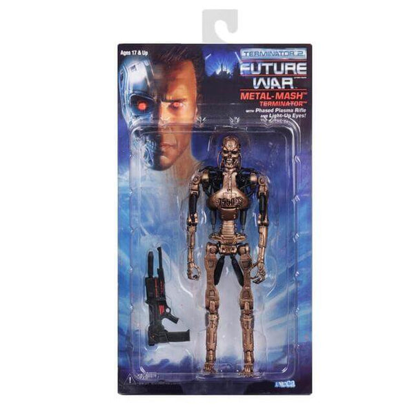 NECA Terminator 2 7″ Scale Action Figure Kenner Tribute Metal-Mash Endoskeleton