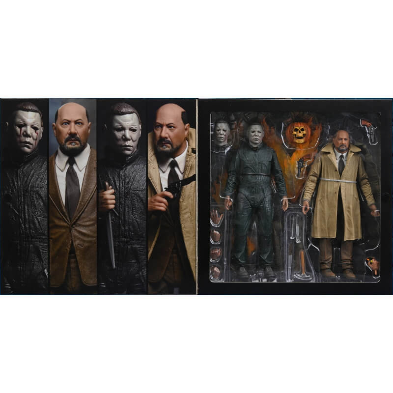 NECA Halloween 2 Ultimate Michael Myers & Dr Loomis 2 Pack 7″ Scale Action Figures