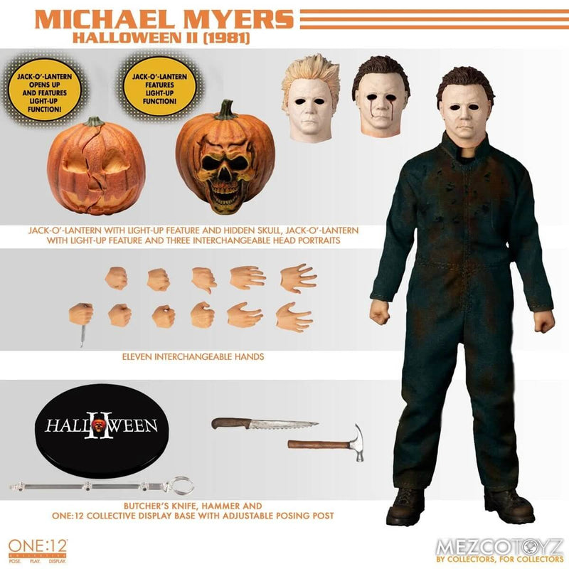 Mezco Toyz Halloween II (1981): Michael Myers One:12 Collective Action Figure with accessories