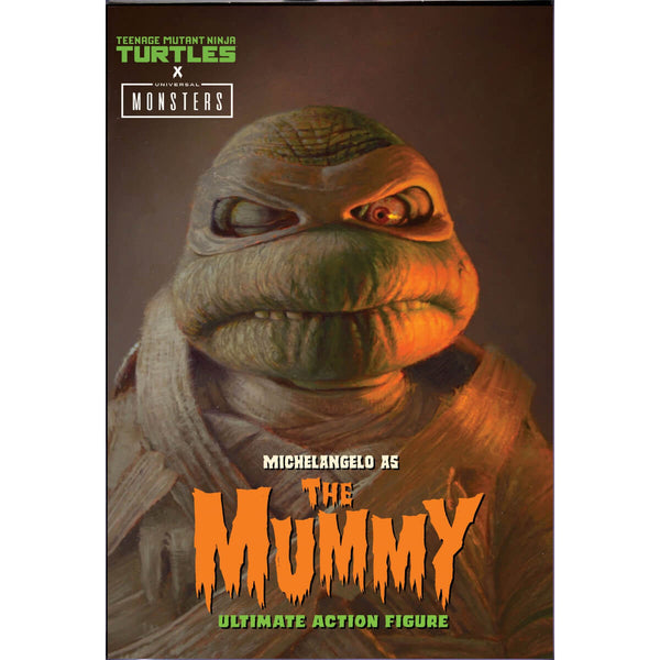 NECA Teenage Mutant Ninja Turtles Michelangelo as The Mummy 7” Scale Action Figure Package Image