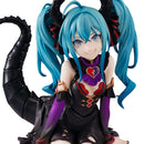 Furyu Vocaloid Hatsune Miku Villain Color Version Noodle Stopper 6 1/2" Figure closeup