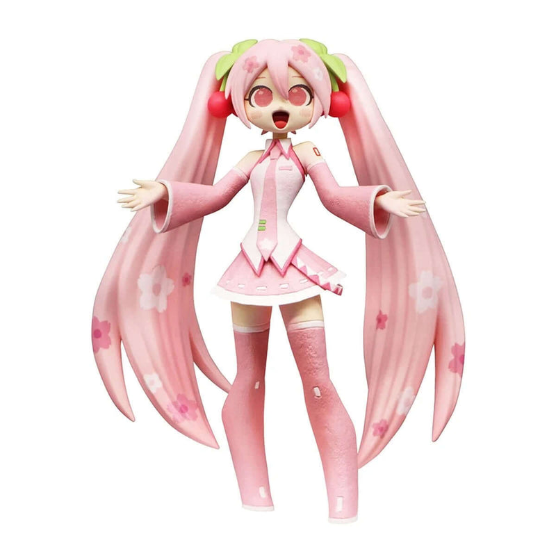 FuRyu Vocaloid Hatsune Miku Sakura Miku Version Pink 6 1/2" Cartoon Figure, front view