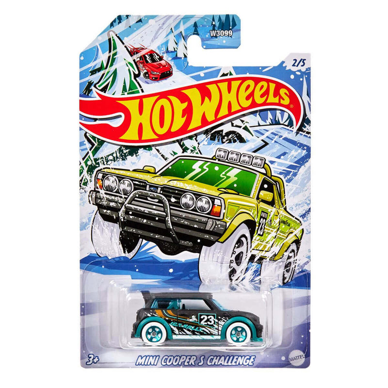 Hot Wheels Christmas 2023 Vehicles, Mini Cooper S Challenge 2/5 HLJ92