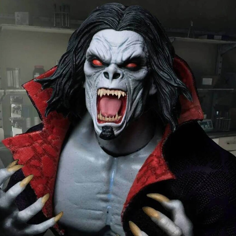 Mezco Toyz Marvel's Morbius, The Living Vampire One:12 Collective 6 1/2 Inch Action Figure closeup front
