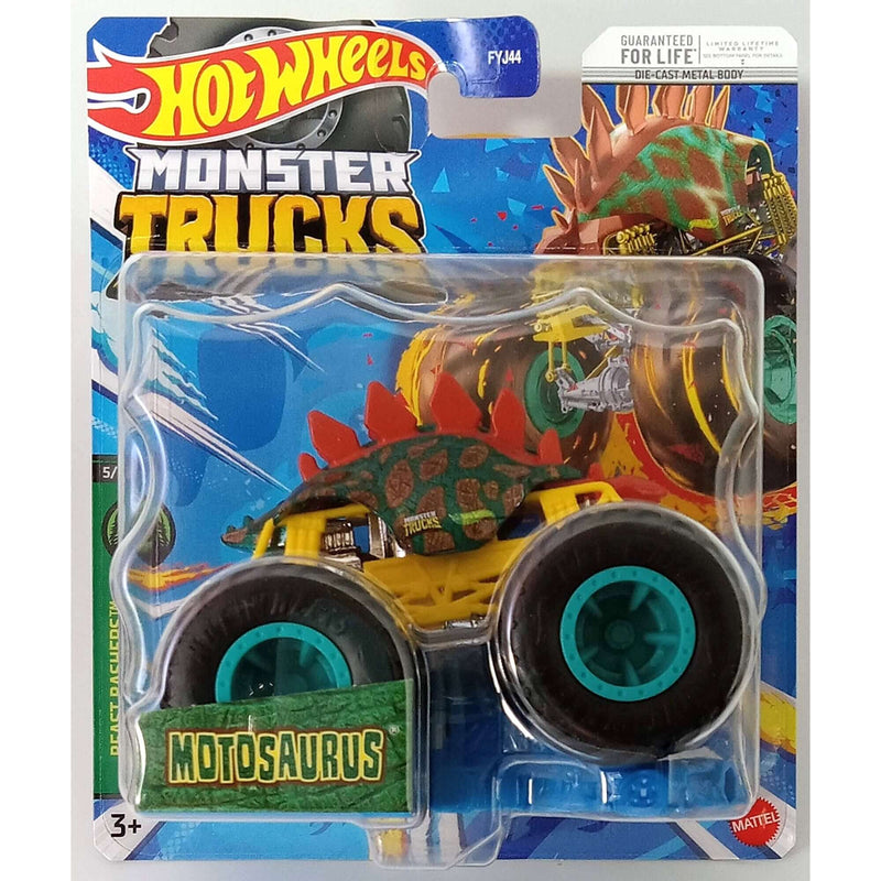 Hot Wheels 2023 1:64 Scale Die-Cast Monster Trucks (Mix 8), Motorausus Beast Bashers