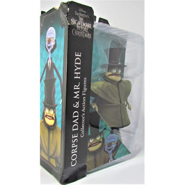 Nightmare Before Christmas Select Series 10 Action Figure, Corpse Dad and Mr. Hyde Dent/Tear on Side Panel