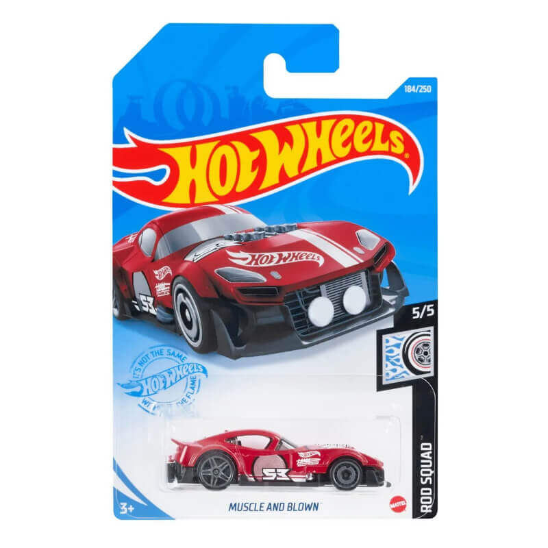  Hot Wheels 2021 Rod Squad Series Cars Muscle and Blown (Red) 5/5 184/250