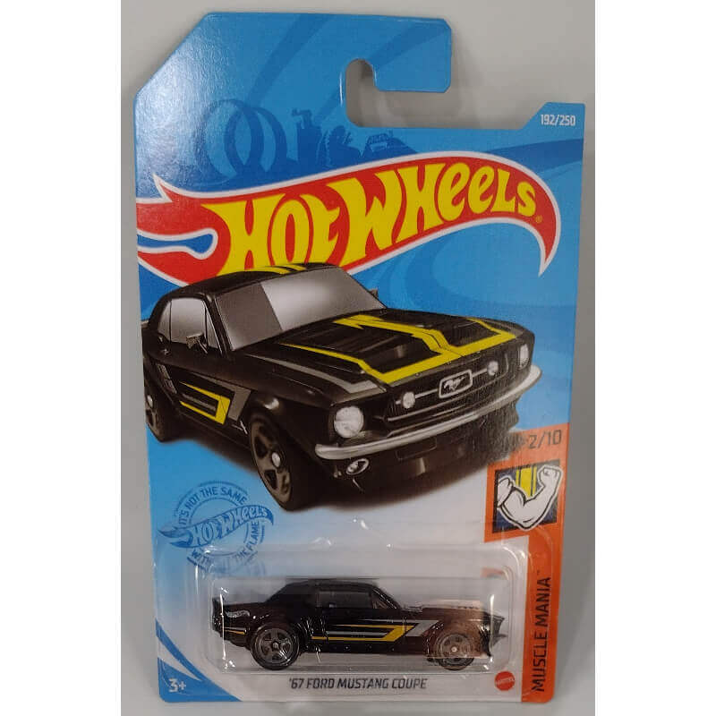 Hot Wheels 2021 Muscle Mania Series Cars '67 Ford Mustang Coupe Black 2/10 192/250