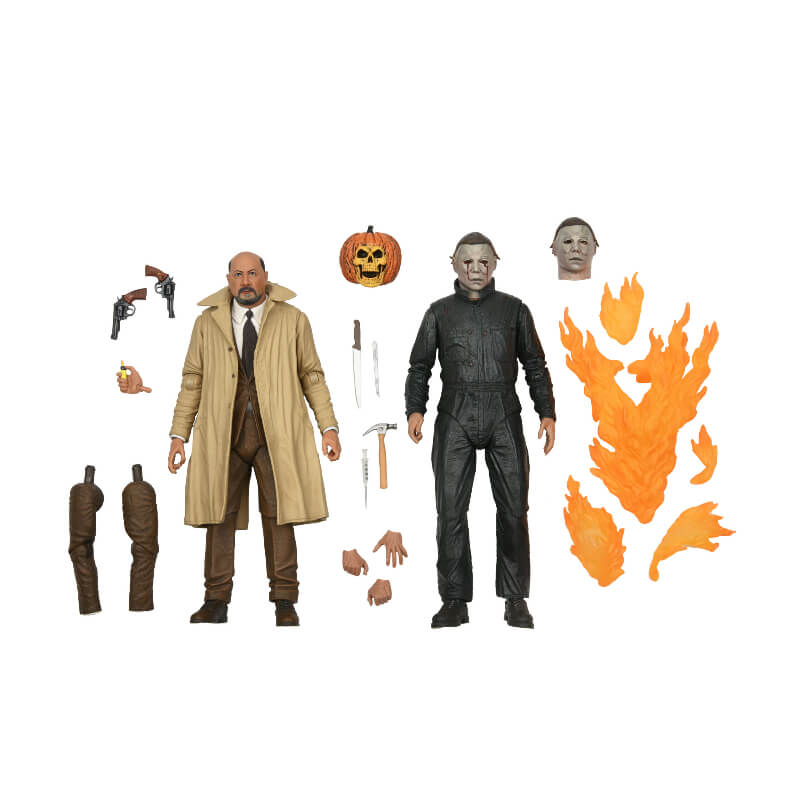 NECA Halloween 2 Ultimate Michael Myers & Dr Loomis 2 Pack 7″ Scale Action Figures
