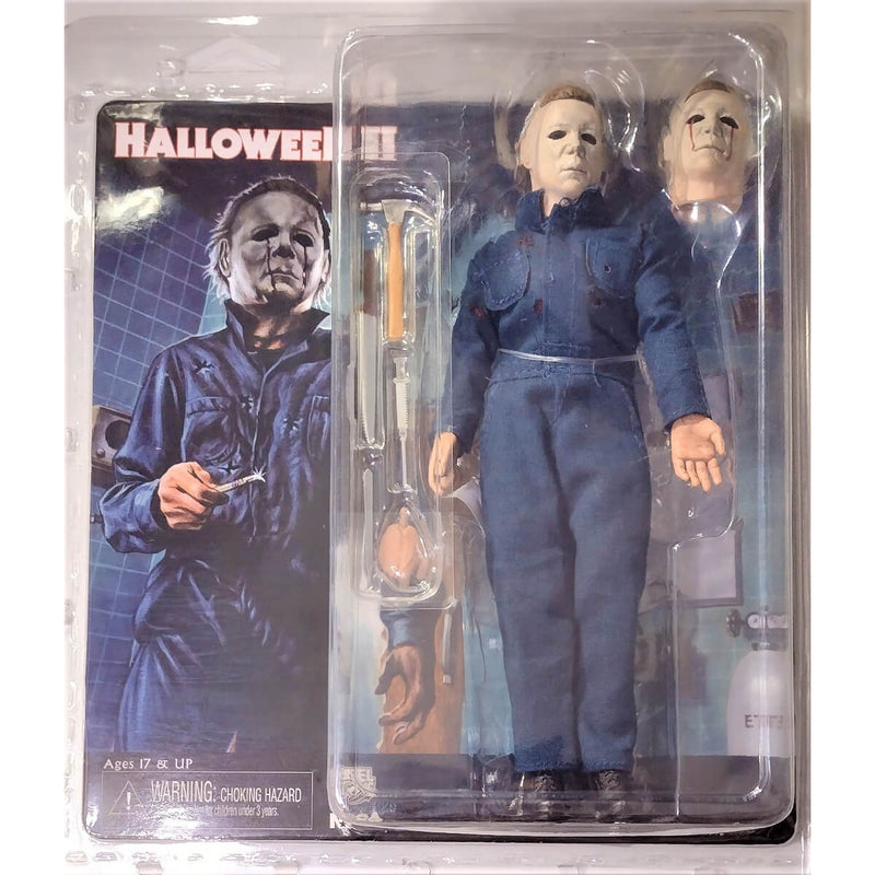 NECA Halloween 2 (1981) Michael Meyers 2-Figure Bundle, 8" Clothed Figure in package