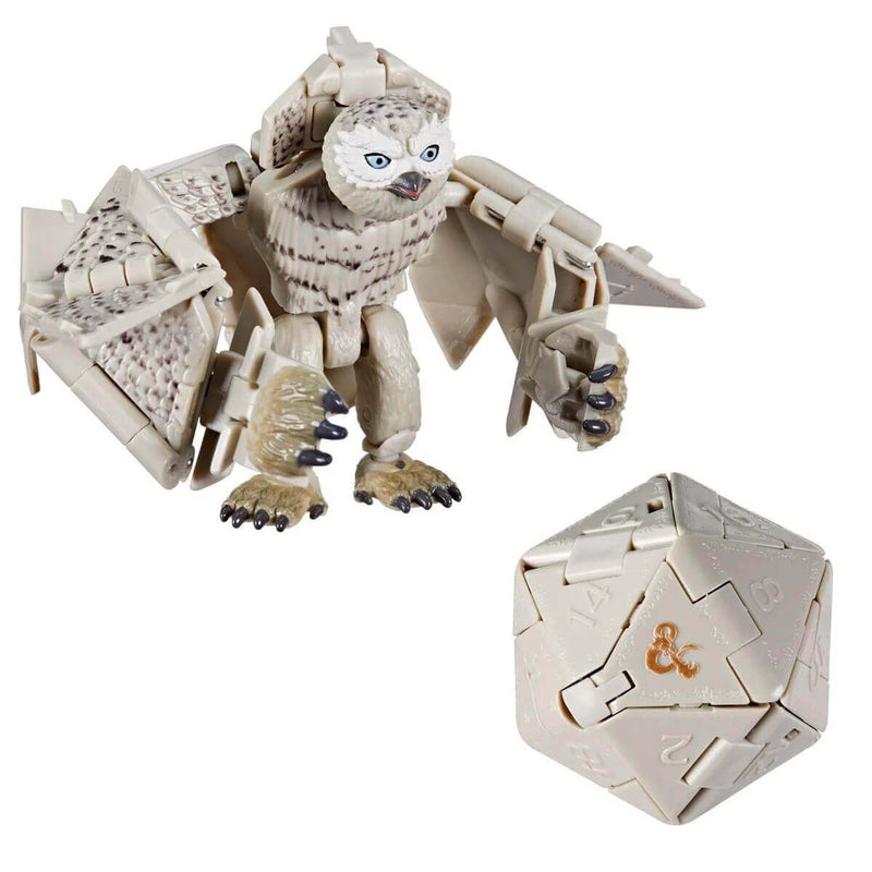Dungeons & Dragons Honor Among Thieves Dicelings D20 Converting Figures, White Owlbear in both forms