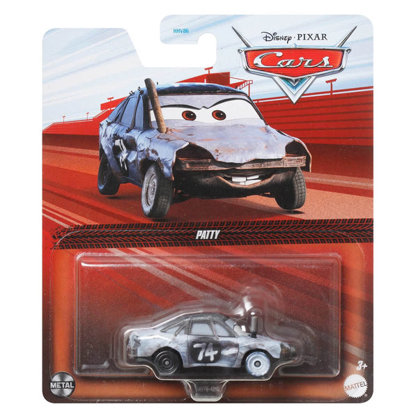 Pixar Cars Character Cars 2023 1:55 Scale Diecast Vehicles (Mix 5), Patty