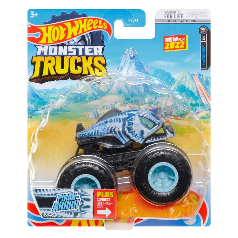 Hot Wheels 2022 1:64 Die-Cast Monster Trucks Piran-Ahhhh