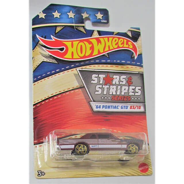 Hot Wheels Stars and Stripes Series Vehicle '64 Pontiac GTO 03/10