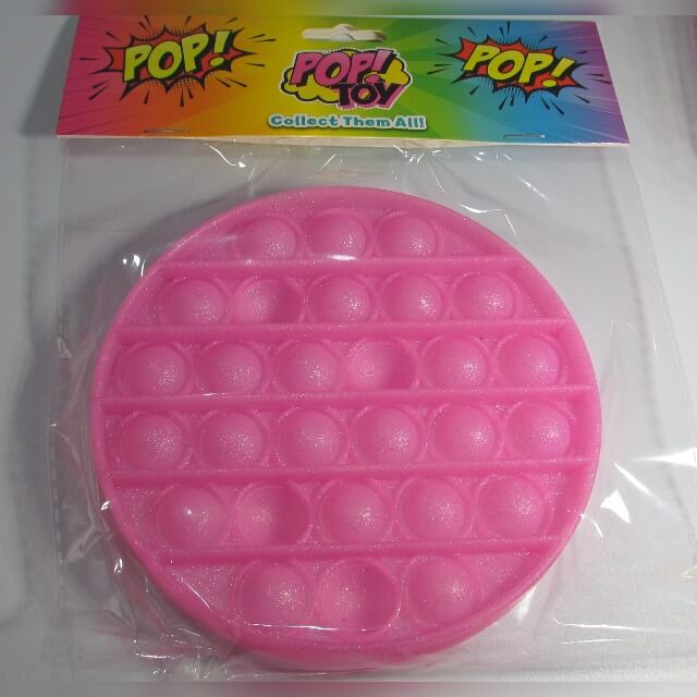 POP! Toys, Fidget Popping Fun Circle Pink Sparkle