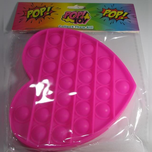 POP! Toys, Fidget Popping Fun Heart Pink