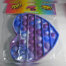 POP! Toys, Fidget Popping Fun Heart Purple/White/Blue