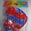 POP! Toys, Fidget Popping Fun Heart Red/White/Blue