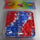 POP! Toys, Fidget Popping Fun Square Red/White/Blue