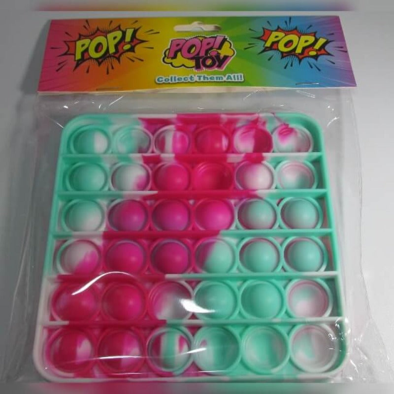 POP! Toys, Fidget Popping Fun Square Red/White/Light Green