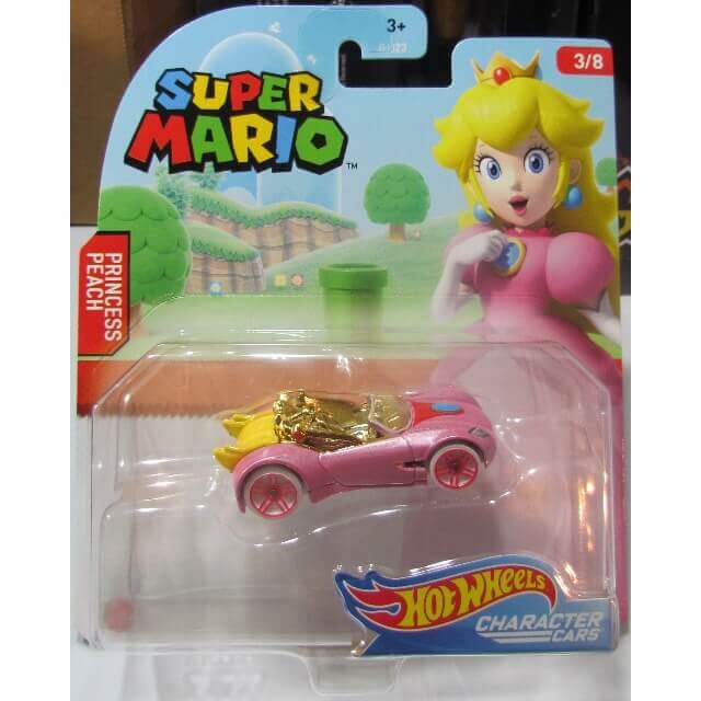 Hot Wheels 2020 Super Mario Bros. Character Cars Princess Peach 3/8