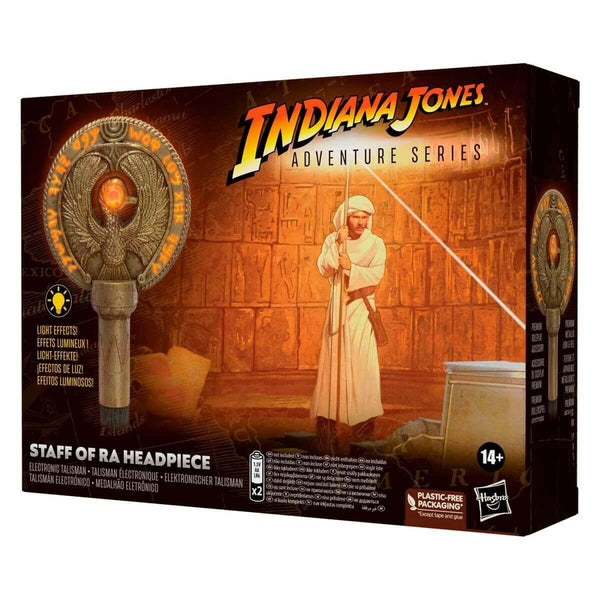 Hasbro Indiana Jones, Raiders of the Lost Ark - Staff of Ra Light-Up Headpiece Replica, in package.