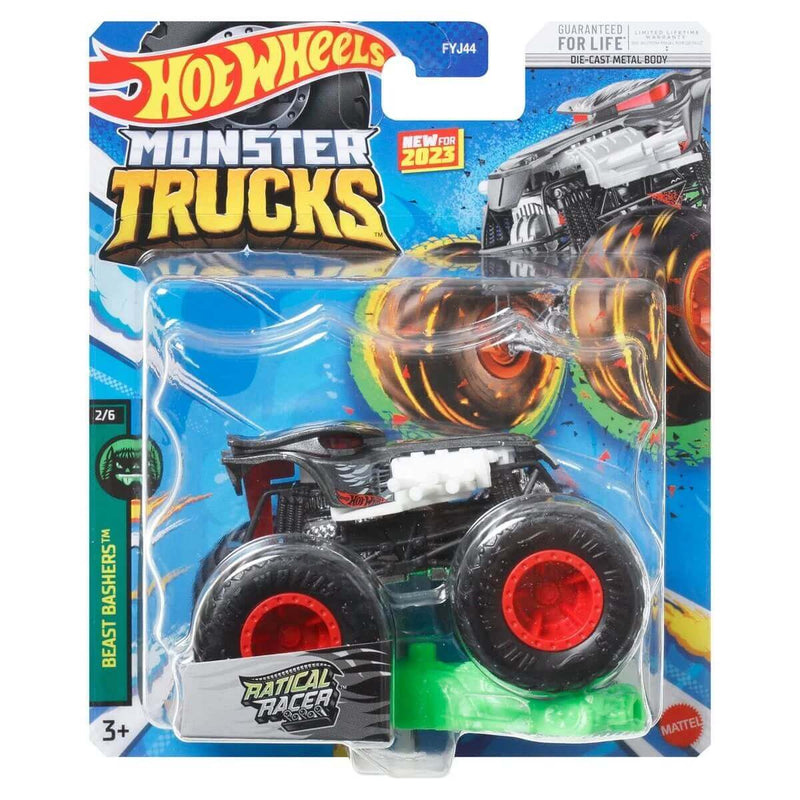 Hot Wheels 2023 1:64 Scale Die-Cast Monster Trucks (Mix 3), Ratical Racer