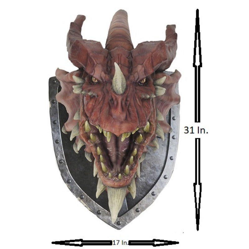NECA WizKids Dungeons & Dragons Red Dragon Trophy Plaque 31in x 17in