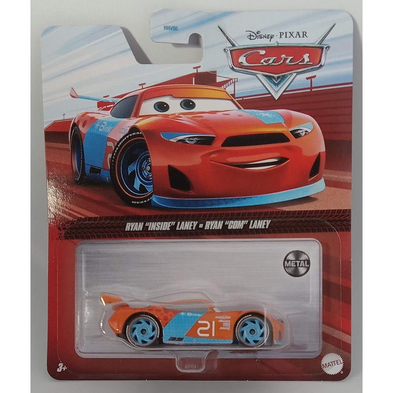Pixar Cars Character Cars 2023 1:55 Scale Diecast Vehicles (Mix 3), Ryan "Inside" Laney