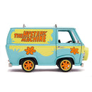Jada Toys Scooby-Doo Mystery Machine with Scooby and Shaggy Figures 1:24 Die-Cast Metal Vehicle side view