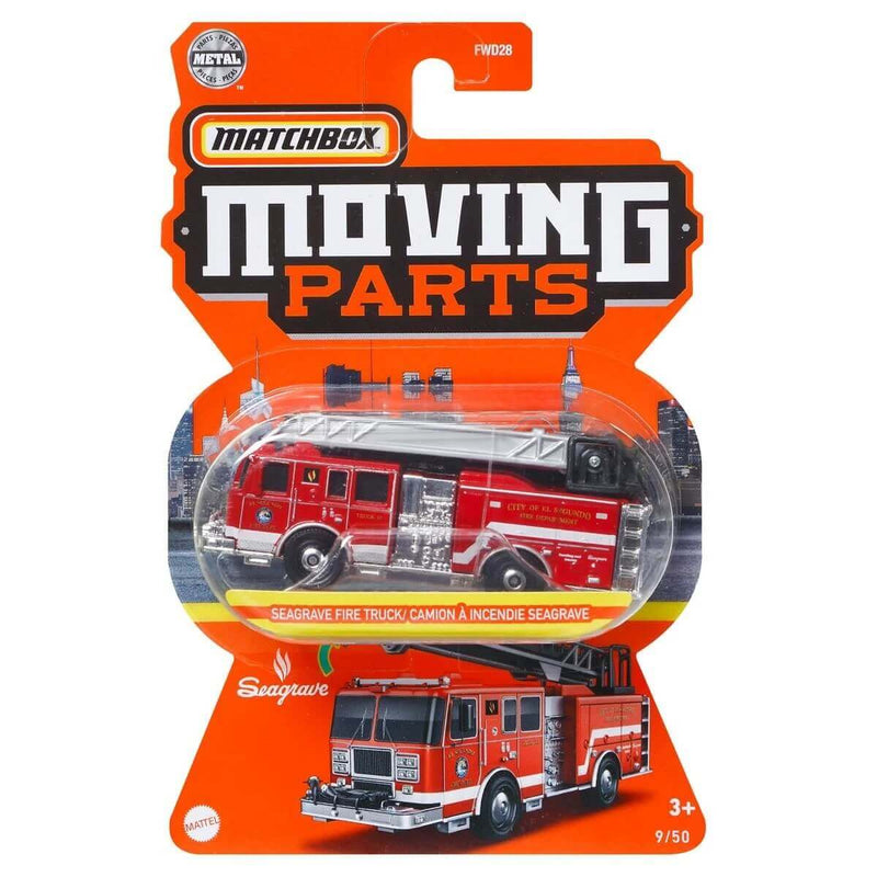 Matchbox Moving Parts 2022 Wave 3 Vehicles, Seagrave Fire Truck