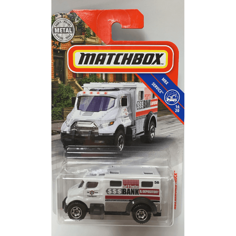 Mattel Matchbox Collection Cars MBX Armored Truck Service Vehicle 16/20