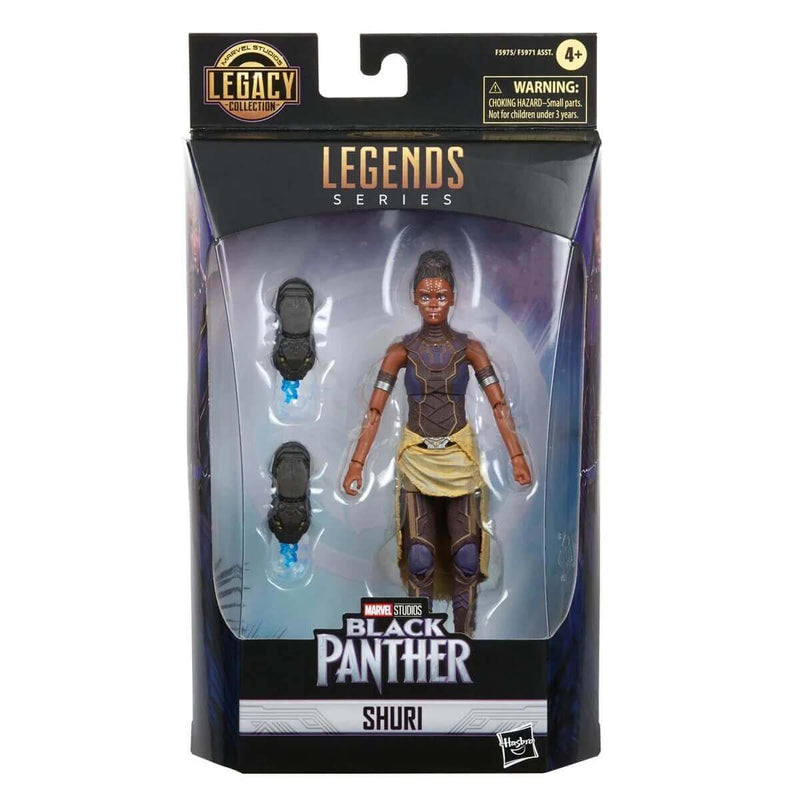 Hasbro Black Panther Marvel Legends Legacy Collection 6-Inch Action Figures, Shuri Box Front